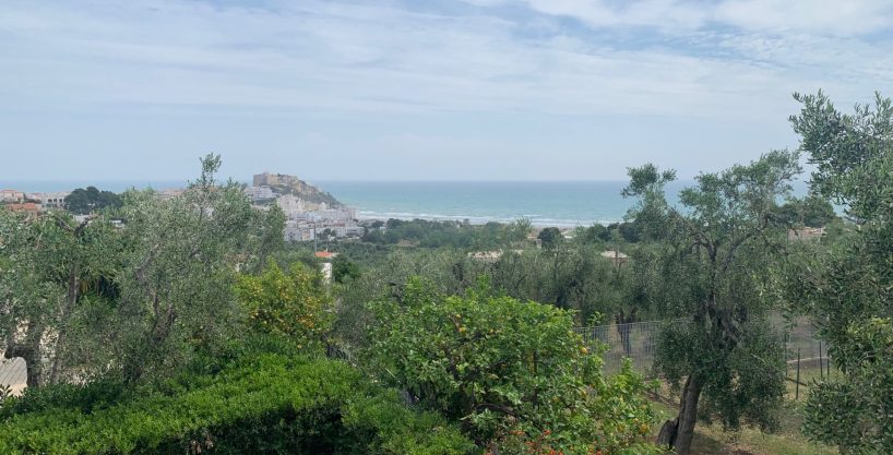 villa bifamiliare, contrada petto, balcone vista mare 1